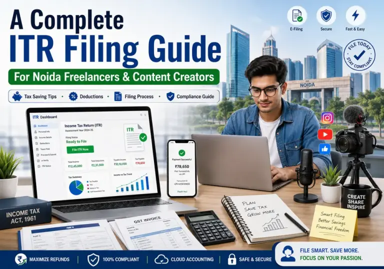 A Complete ITR Filing Guide for Noida Freelancers and Content Creators