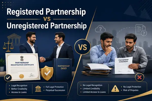 Registered vs Unregistered Partnership (India): Liability, Taxes, and Compliance — A Plain-English Guide